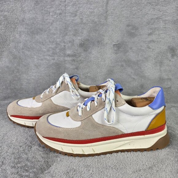 Womens Madewell Colorblock Kickoff Trainer Sneakers Shoes Suede Leather 9.5M - Picture 3 of 8